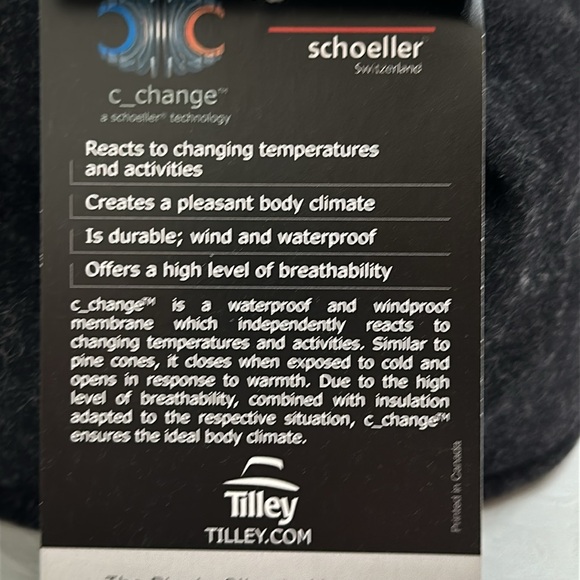 Tilley TEC-WOOL BALL CAP - Black - Picture 16 of 16